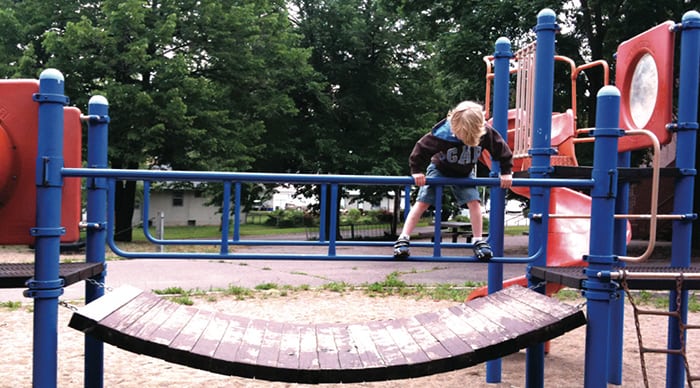 Owen playing at Park Two. Photo courtesy of Jennifer Zimmerman