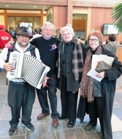 From L: Mark Stillman, Norton Stillman, Author Jill Breckenridge, and Corol Connolly, poet Laurette of Saint Paul