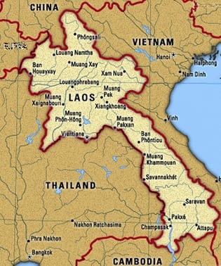 Laos-Map